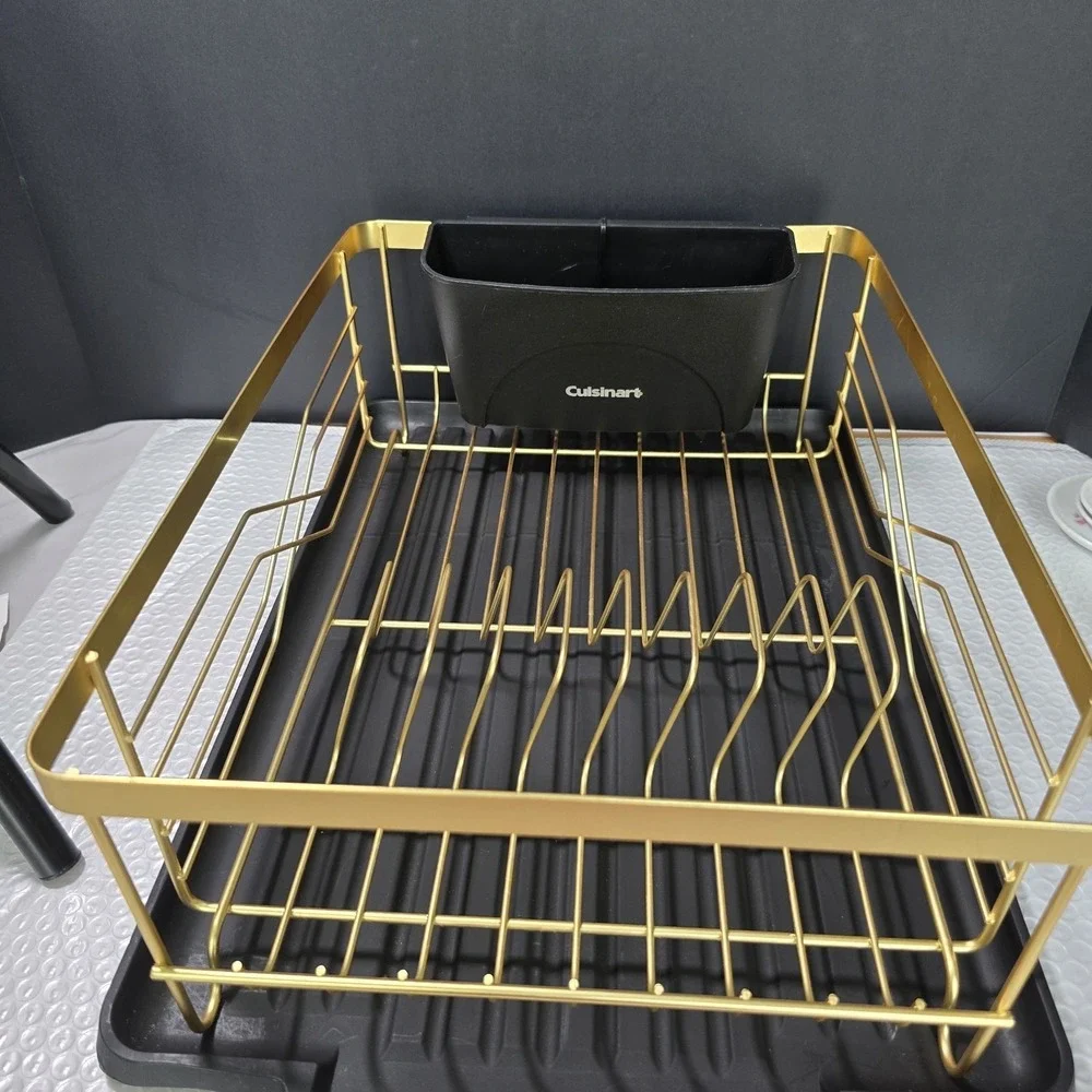 Cuisinart Dish Drain Gold Black EUC 17